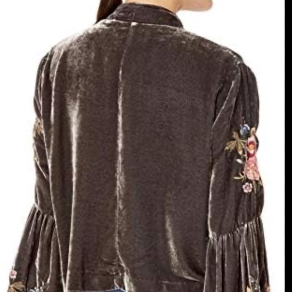 Johnny Was Britton heavily embroidered velvet jacket NWT RARE (oversized) - Picture 7 of 16